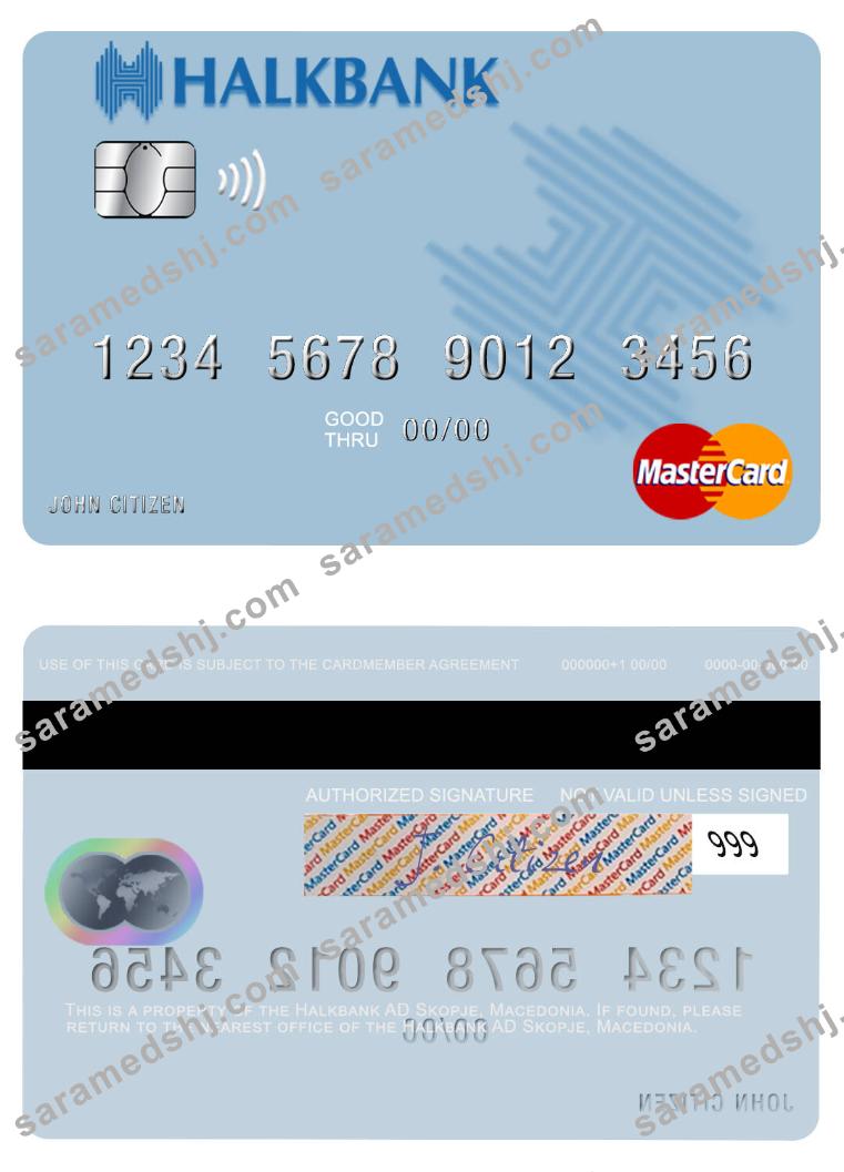 Macedonia Halkbank AD Skopje mastercard